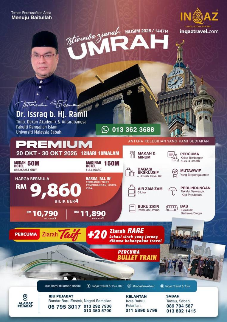 UMRAH SPECIAL BERSAMA DR ISSRAQ