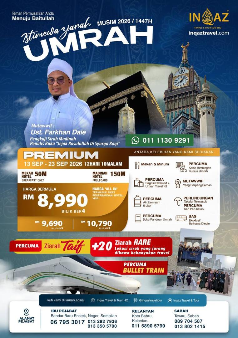 UMRAH PAKEJ PREMIUM